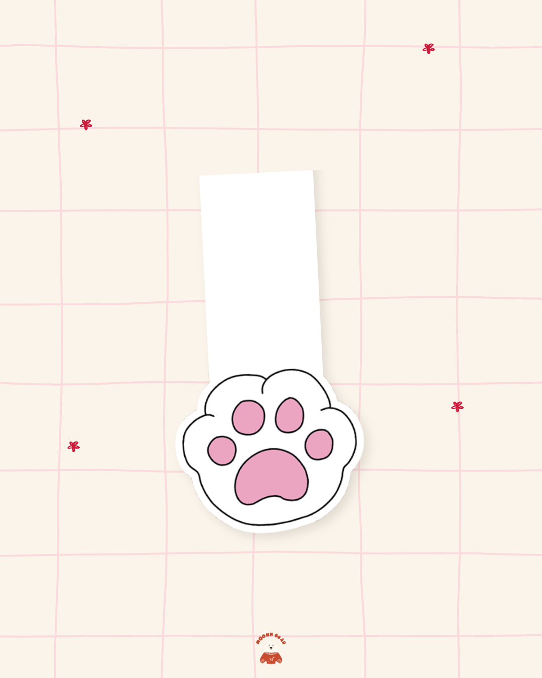 Paw magnetic bookmark