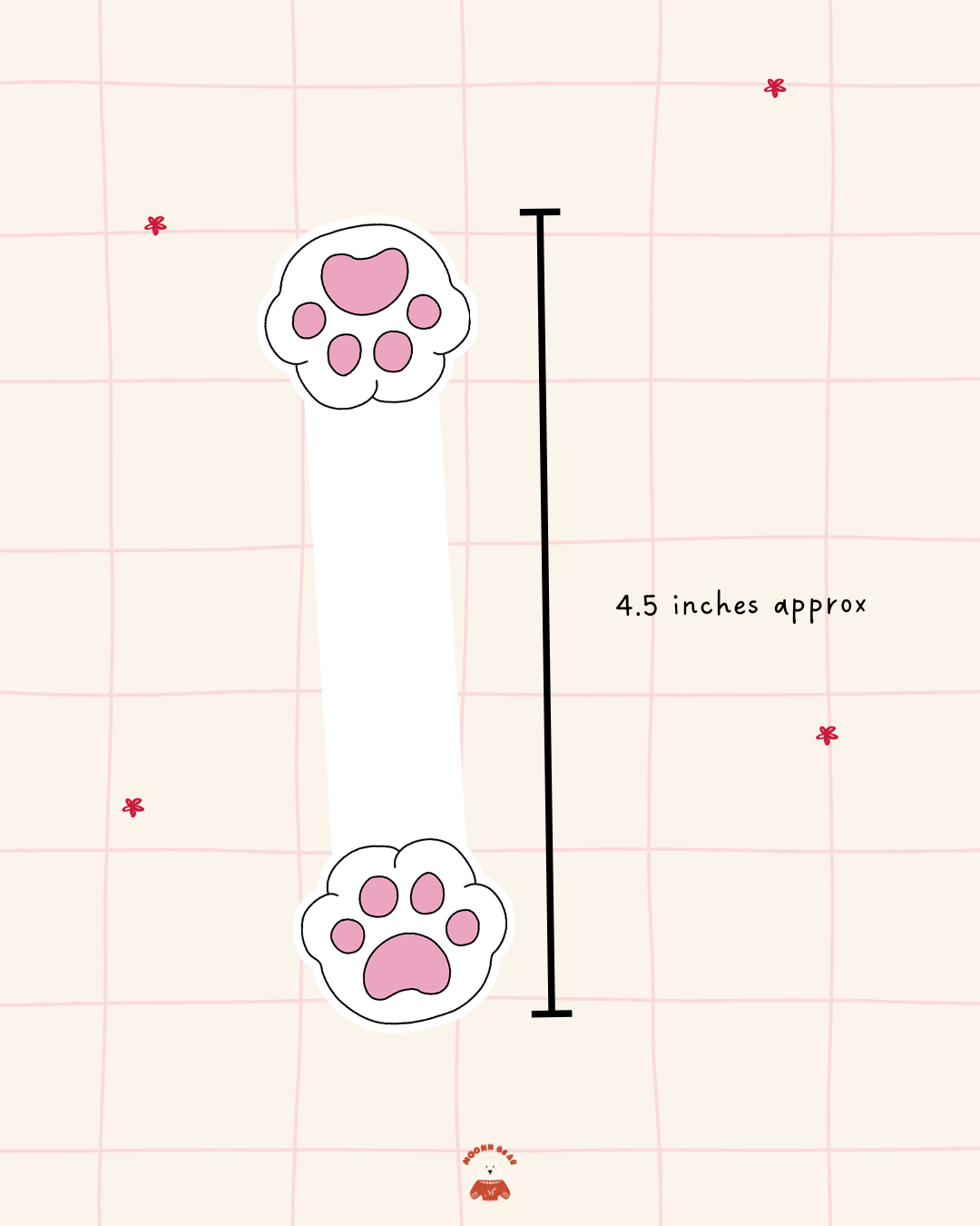Paw magnetic bookmark