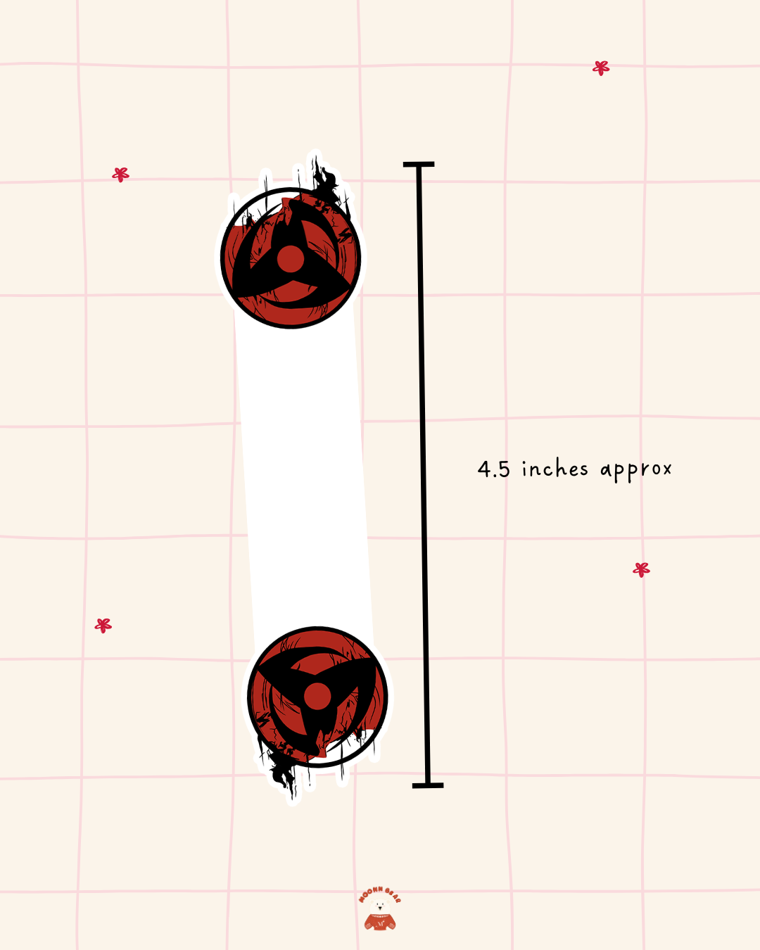 Sharingan magnetic bookmark