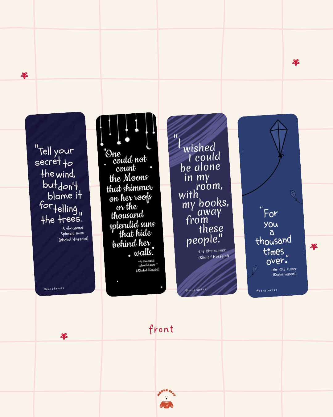 Khaled Hosseini Bookmark Set
