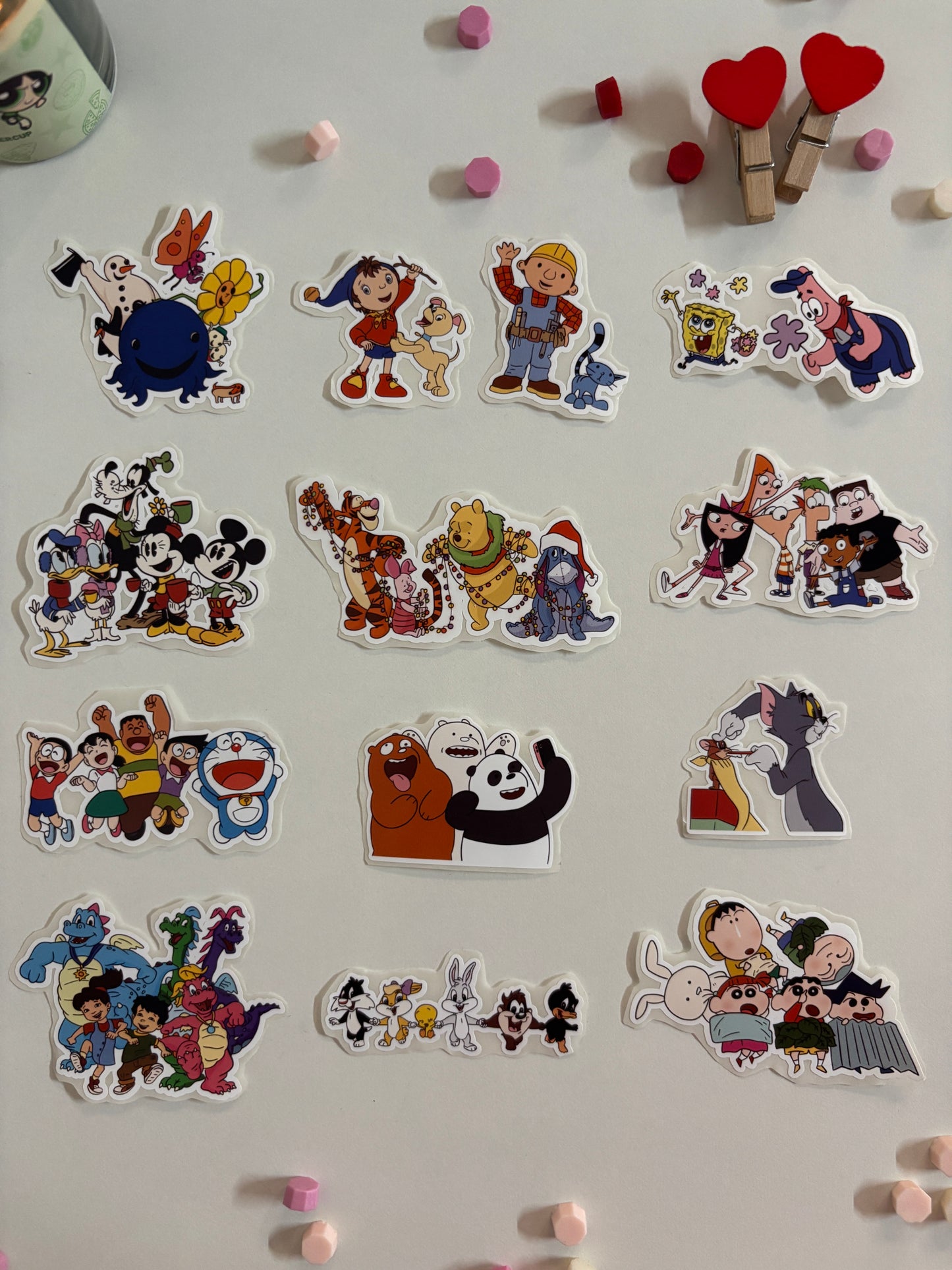 childhood nostalgia sticker collection