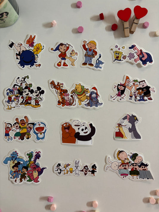 childhood nostalgia sticker collection