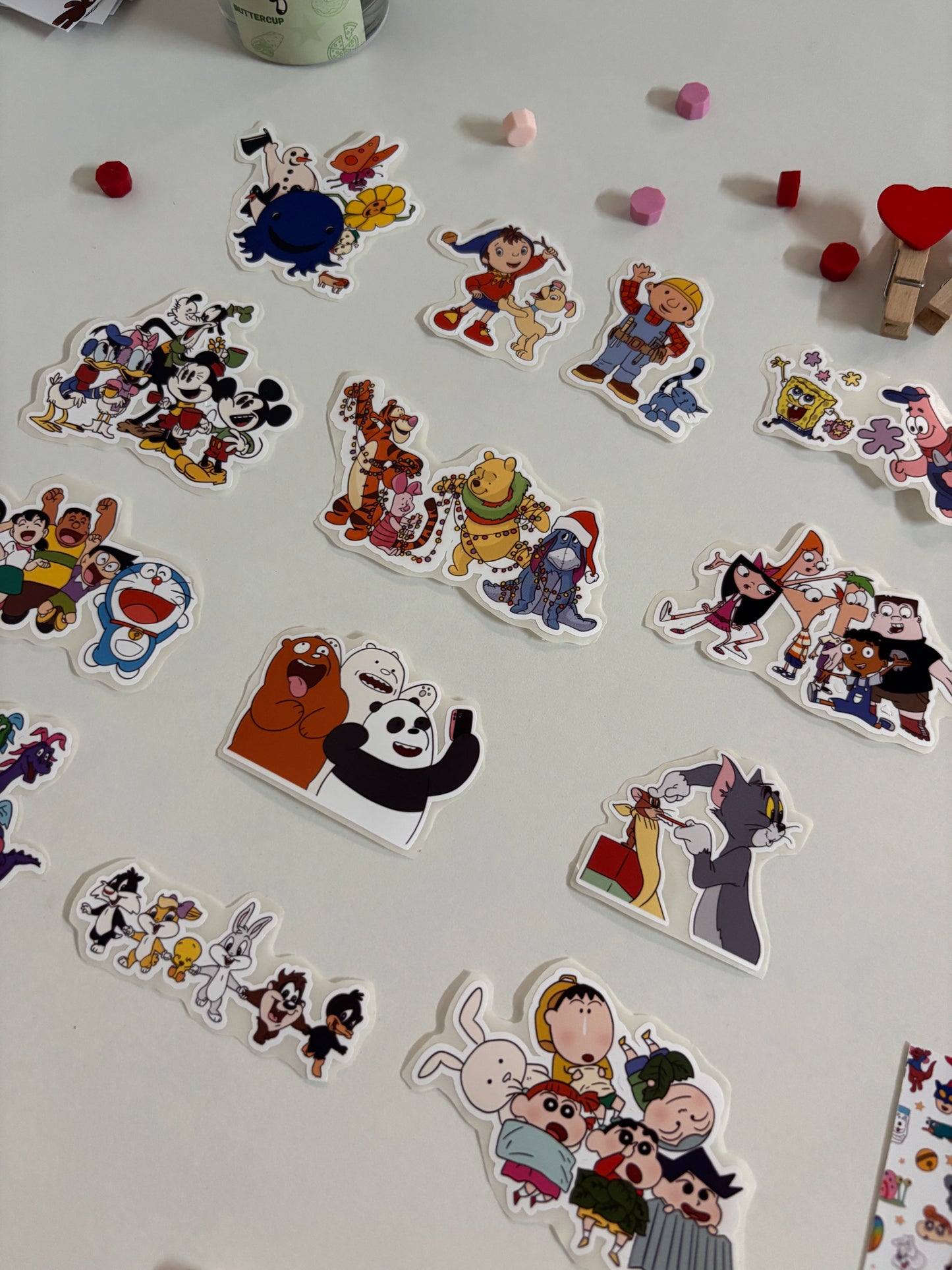 childhood nostalgia sticker collection